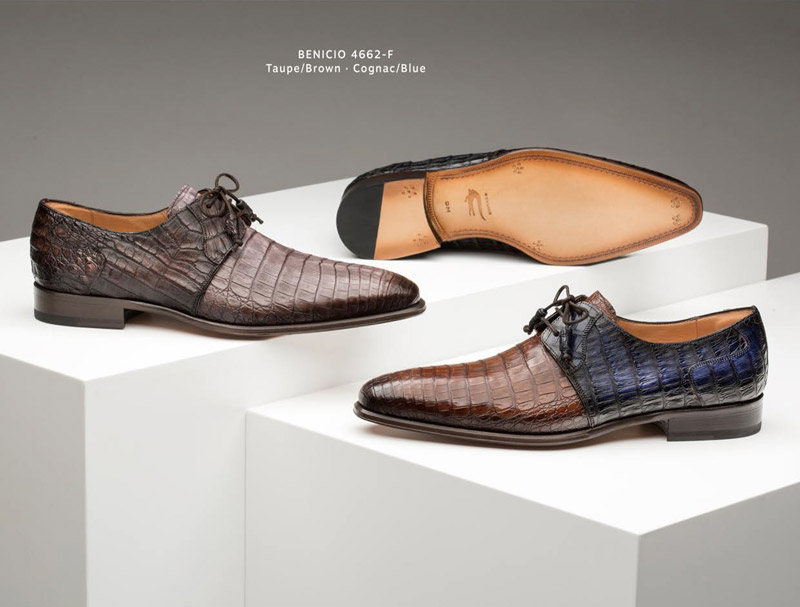 Men's Crocodile Shoes - Real Croc Skin Dress Shoes - Mezlan Shoes